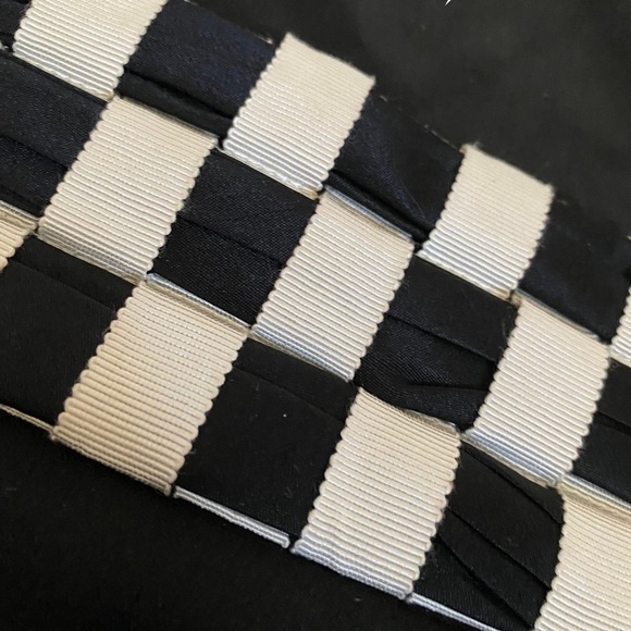 Issa London DDS 304 Black Silk Woven Checkerboard Dress UK 10 - Picture 3 of 10